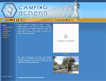 Tablet Screenshot of campingathens.com.gr